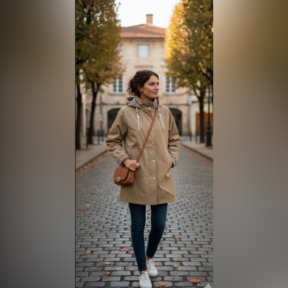 Zara Tan Hooded Jacket